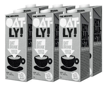 Avena en liquida OATLY! Barista caja 1 kg pack x 6 u